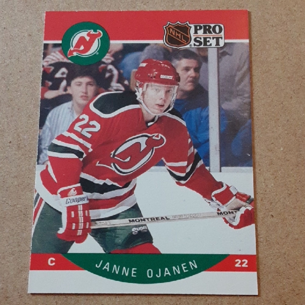 NHL Pro Set Janne Ojanen Devils Hockey Rookie Card